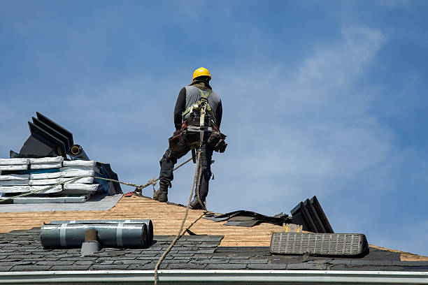 Professional Roofing technician working in Adams, OR